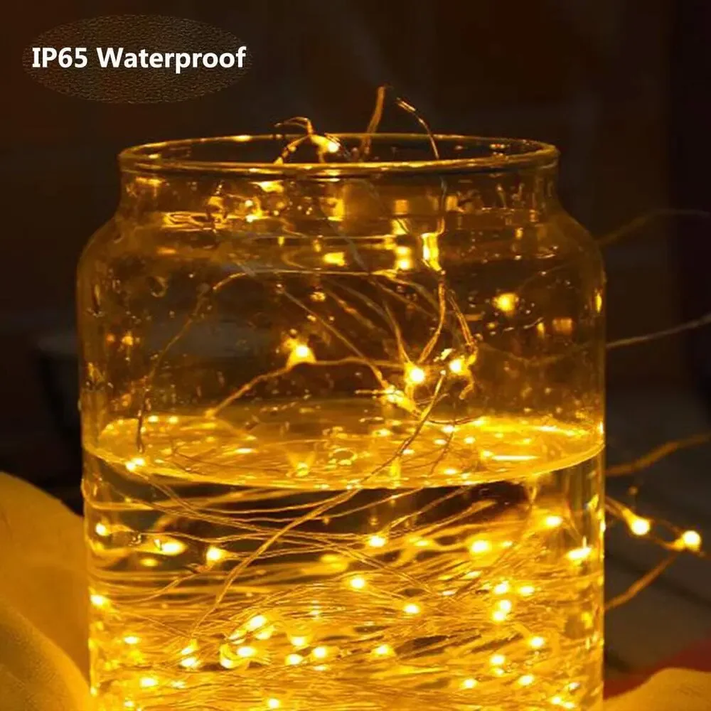 Led Battery Operated, Mini Battery Powered Copper Wire Starry String Lights